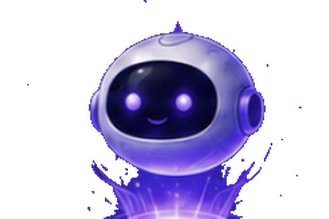 Glowing purple AI agent orb